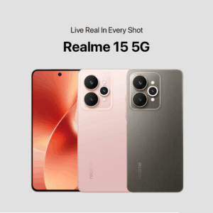 5% PRE-ORDER REALME 15 5G 12GB/256GB (RELEASING SEPTEMBER 27 ONWARDS )